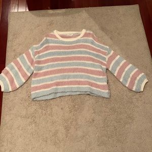 Bubble/ balloon sleeve oversized cozy sweater